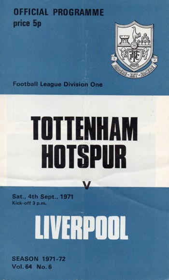 Match programme